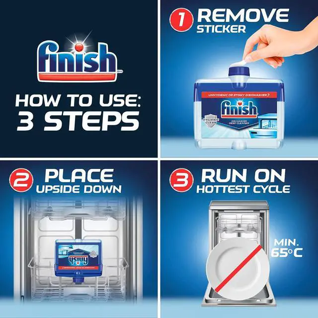 Alt view image 4 of 6 - Dual Action Dishwasher Cleaner: Fight Grease & Limescale, Fresh 8.45 oz.(Pack of 4)