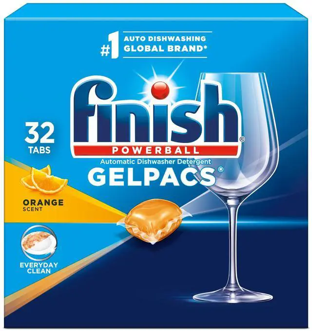 Main image of Gelpacs Dishwasher Detergent, Orange Scent, 32 Count
