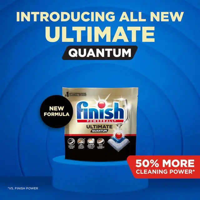 Alt view image 2 of 7 - Ultimate Quantum Dishwasher Pods, New & Improved Formula, Dishwasher Detergent Dish Soap, Removes Burnt-On & Dried-On Stain, Degreasing & Scrubbing Power, Fresh Scent, 47 Count