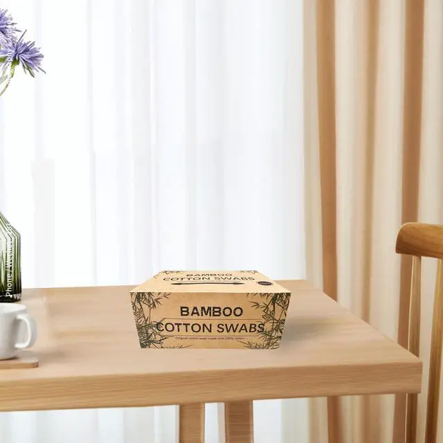 Alt view image 6 of 6 - 1200pcs Precision Tip Cotton Swabs for Makeup, Bamboo Sticks and Double Pointed