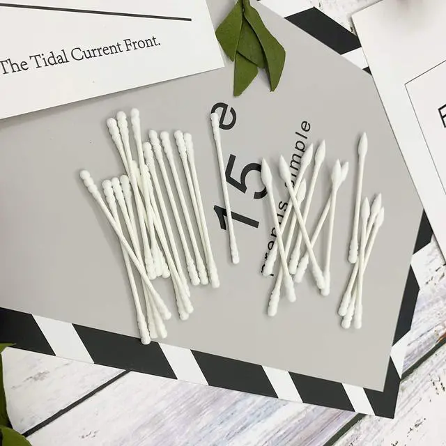 Alt view image 4 of 7 - 800 Pieces Cotton Swabs, Double Spiral Tipped with Paper Stick, Quality Cotton Heads- Sturdy Handle - Multipurpose, 4 Packs, 200 Pieces 1 Pack