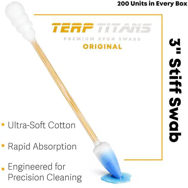 Alt view image 3 of 7 - Original Bamboo Cotton Swabs | Dual-Tip: Spiral for Maximum Absorption & Fine Point for Pinpoint Precision | Extra Strong, Lint-Free | 200 Count Box (400)