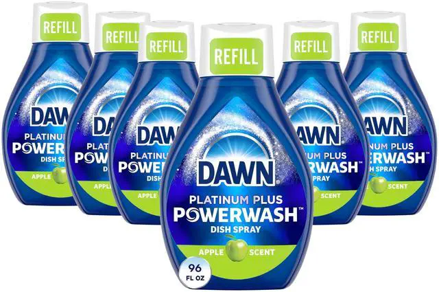 Main image of Platinum Powerwash Dish Spray, Dish Soap Cleaning Spray, Apple Scent Refill, Dish Soap Liquid, 16 Fl Oz (Pack of 6)