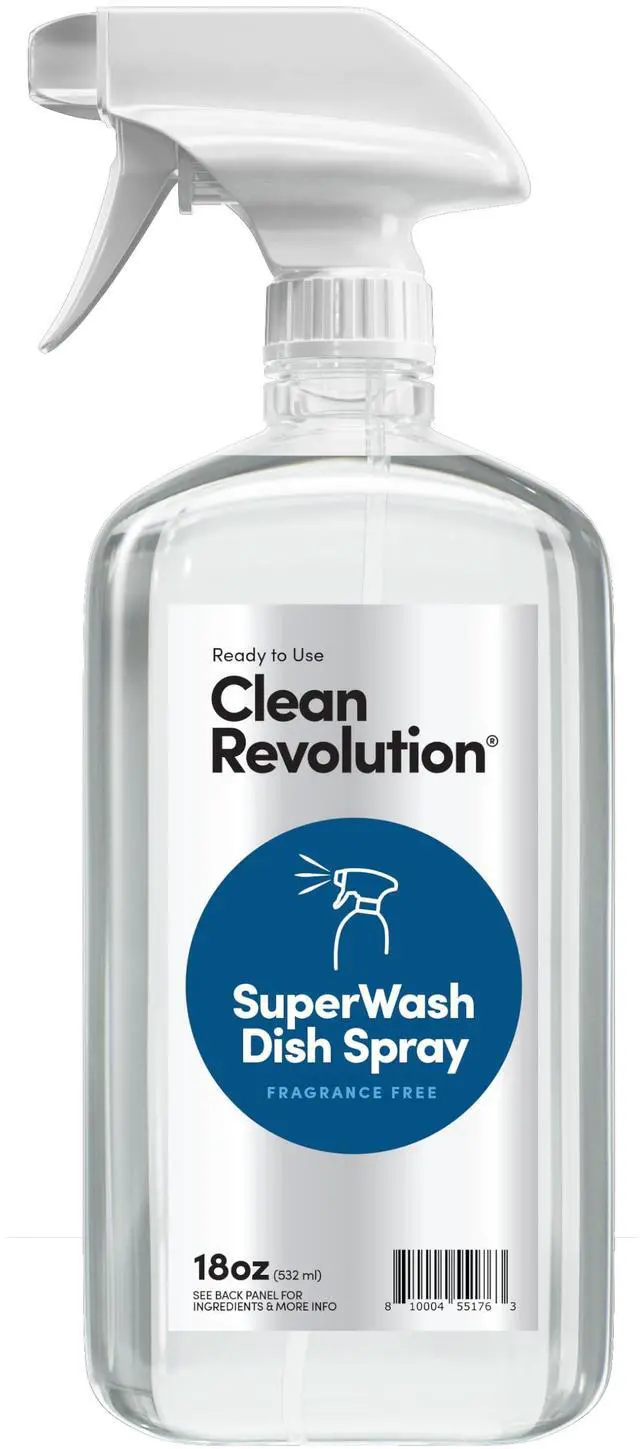 Main image of Dish Spray, Powerful Formula Cuts Through Grease, Compatible with Dawn Powerwash Sprayers and Foamers, Fragrance Free, 18 Fl Oz - Made in USA