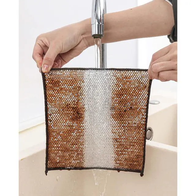 Alt view image 5 of 7 - Multi-Use Non-Scratch Wire Cleaning Cloths, Set of 6