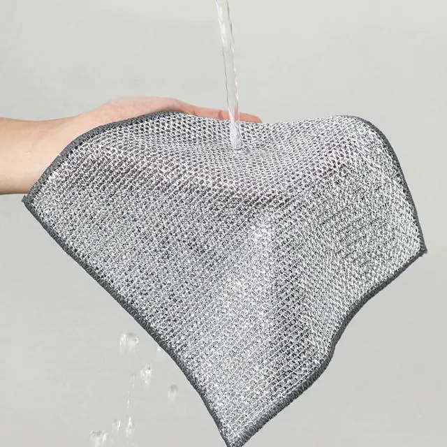 Alt view image 6 of 7 - Multi-Use Non-Scratch Wire Cleaning Cloths, Set of 6