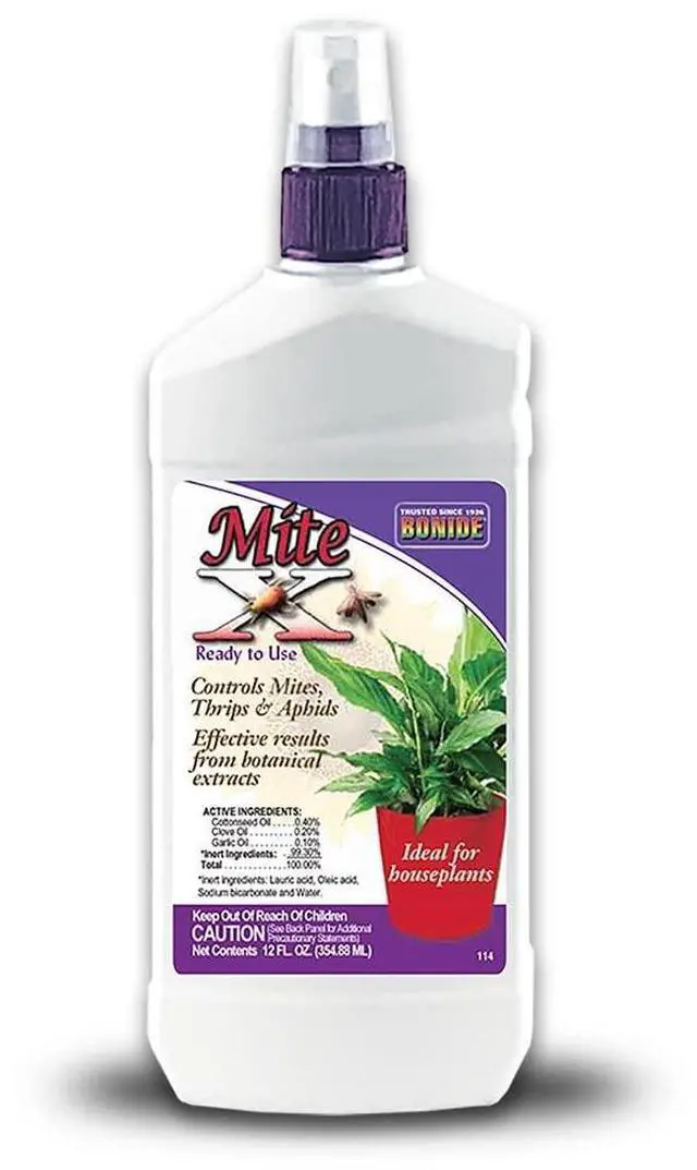 Main image of Captain Jack's Mite-X for Houseplants, 12 oz Ready-to-Use Spray for Insect Control