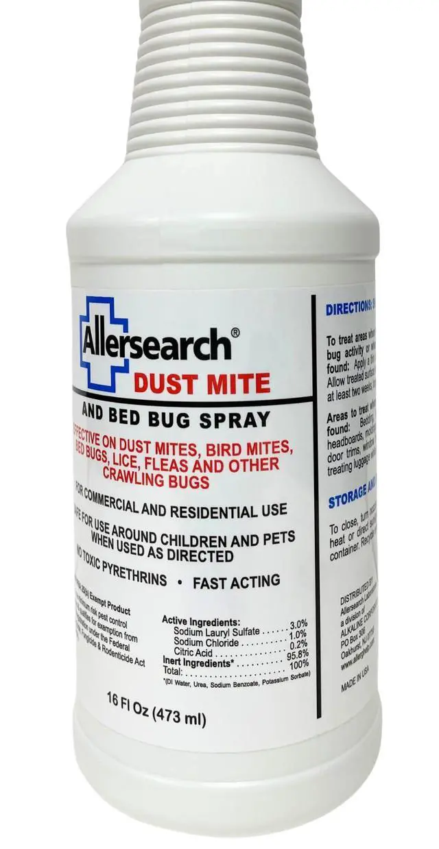 Alt view image 7 of 7 - Dust Mite and Bed Bug Spray 16 oz