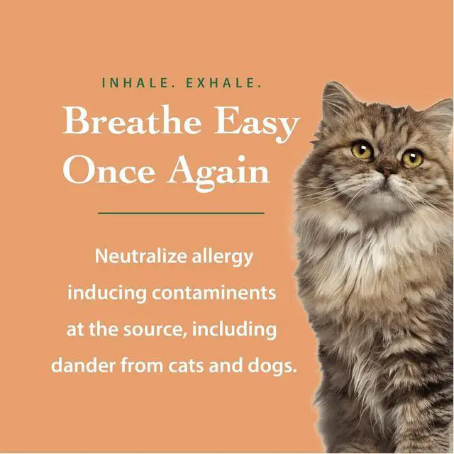 Alt view image 4 of 7 - Plant-Based Dog & Cat Allergy Spray, Dander Remover & Dust Mite Waste Reducer for Relief from Allergies - Cleans Home, Bedding & Furniture Naturally, Fragrance-Free