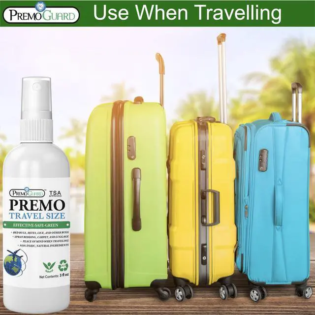 Alt view image 3 of 5 - Travel Bed Bug & Mite Killer Spray by 3 oz Child & Pet Safe Fast Acting Stain & Odor Free Best Protection Carryon Bag Approved