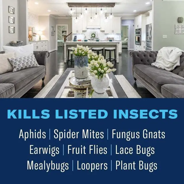 Alt view image 2 of 7 - Houseplant Insect and Mite Control Spray - Insecticide, Fungicide & Miticide - Ready-to-Use - Houseplant Insect Control - 24 fl oz Bottle
