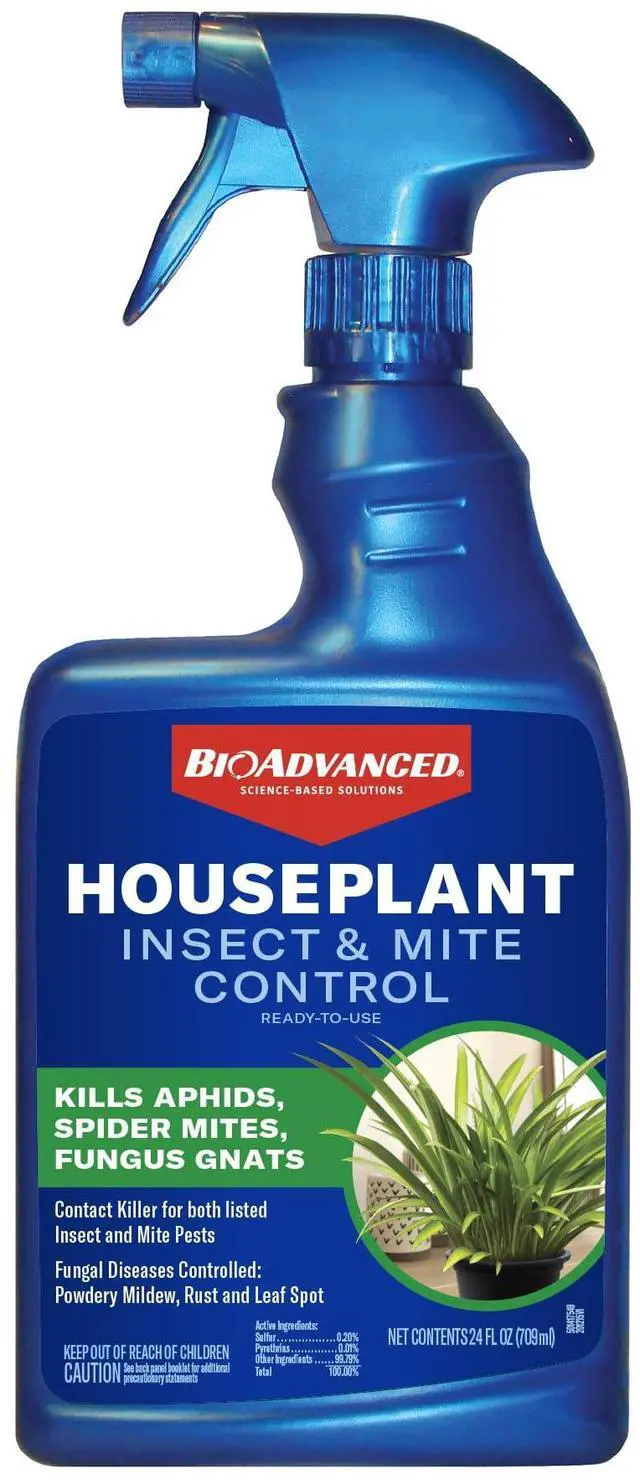 Main image of Houseplant Insect and Mite Control Spray - Insecticide, Fungicide & Miticide - Ready-to-Use - Houseplant Insect Control - 24 fl oz Bottle