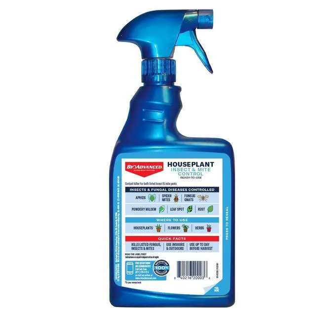 Alt view image 7 of 7 - Houseplant Insect and Mite Control Spray - Insecticide, Fungicide & Miticide - Ready-to-Use - Houseplant Insect Control - 24 fl oz Bottle