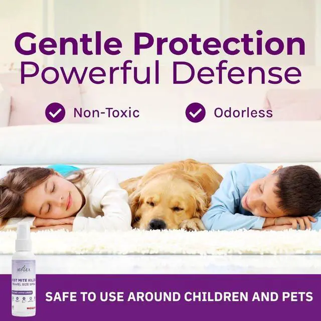Alt view image 4 of 7 - Dust Mite Killer Travel Spray - Helps Eliminates Dust Mites, Carpet Mites, Rodent Mites, Bird & Mites - TSA Approved - Pet & Child Friendly - 3oz (Unscented)