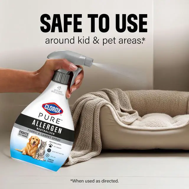 Alt view image 6 of 7 - PURE Allergen Neutralizer Fabric and Carpet Spray, Fights Pet Odors, Fresh Scent, 26 Fl Oz.