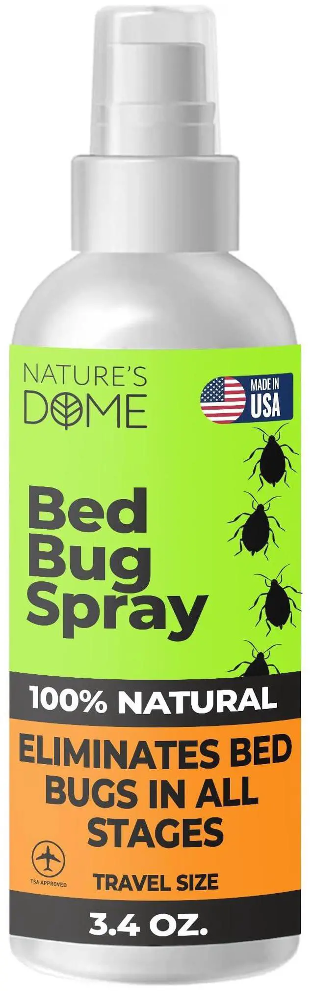 Main image of TSA Approved Travel Bed Bug Spray (3.4 oz) Natural Bed Bug & Mite Killer, Destroys Eggs on Contact, Non-Staining for Hotel Mattresses & Luggage