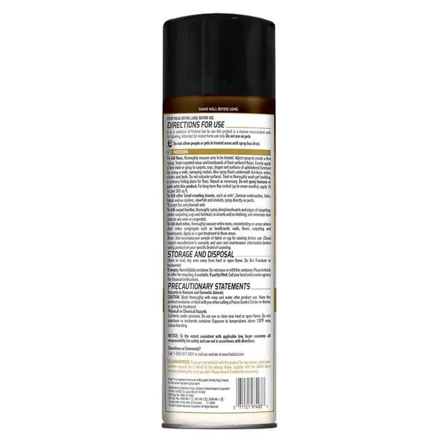Alt view image 5 of 5 - Ultra Flea & Tick Killer (Aerosol), Formula Kills Fleas, Flea Eggs and Flea Larvae, Ticks, Carpet Beetles and Dust Mites, 16 Ounces