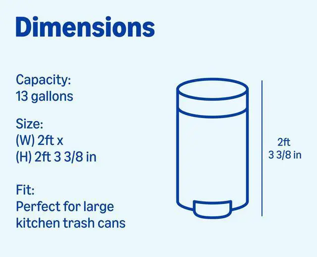 Alt view image 5 of 6 - Trash Bags, Tall Kitchen Drawstring, Unscented, 13 Gallon, 120 Count, Pack of 1, Packaging May Vary