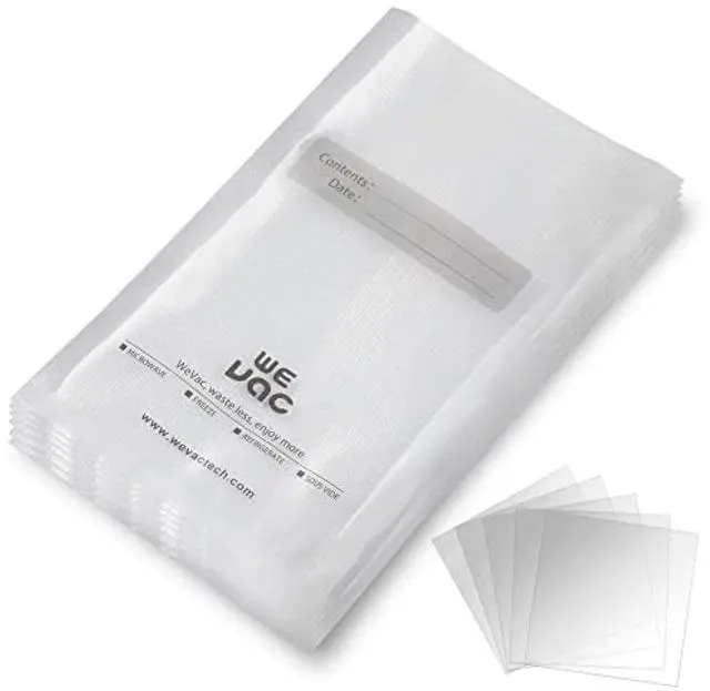 Main image of Vacuum Sealer Bags 100 Quart 8x12 Inch for Food Saver, Seal a Meal, Weston. Commercial Grade, BPA Free, Heavy Duty, Great for vac storage, Meal Prep or Sous Vide