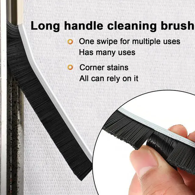 Alt view image 3 of 6 - 2pcs Hard Bristle Crevice Brush, Gap & Grout Cleaner, Tile & Kitchen Window Bathroom Crevice Cleaning Tool