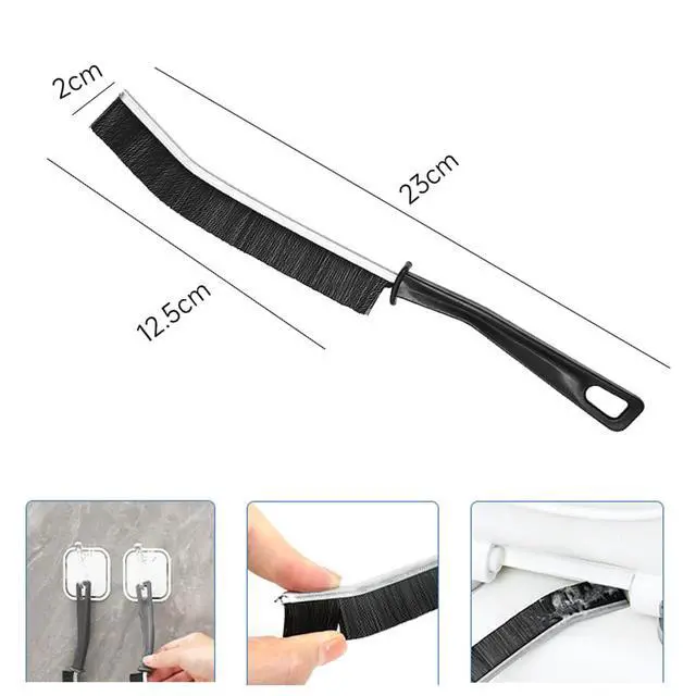 Alt view image 2 of 7 - 3 Pack Cleaning Gap Brush, Hard Bristle Cleaning Brush Tool for Ceramic Tiles, Glass, Bathroom & Kitchen