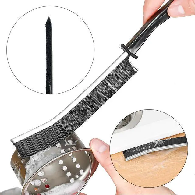 Alt view image 7 of 7 - 3 Pack Cleaning Gap Brush, Hard Bristle Cleaning Brush Tool for Ceramic Tiles, Glass, Bathroom & Kitchen