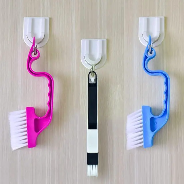 Alt view image 4 of 7 - Crevice Gap Cleaning Brush Tool, 6pcs Hand-held Groove Gap Cleaning Tools, 2 in 1 Dustpan Cleaning Brushes, Shutter Door Window Track Kitchen Cleaning Brushes Kit