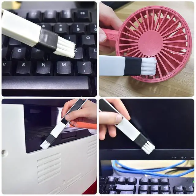 Alt view image 6 of 7 - Crevice Gap Cleaning Brush Tool, 6pcs Hand-held Groove Gap Cleaning Tools, 2 in 1 Dustpan Cleaning Brushes, Shutter Door Window Track Kitchen Cleaning Brushes Kit