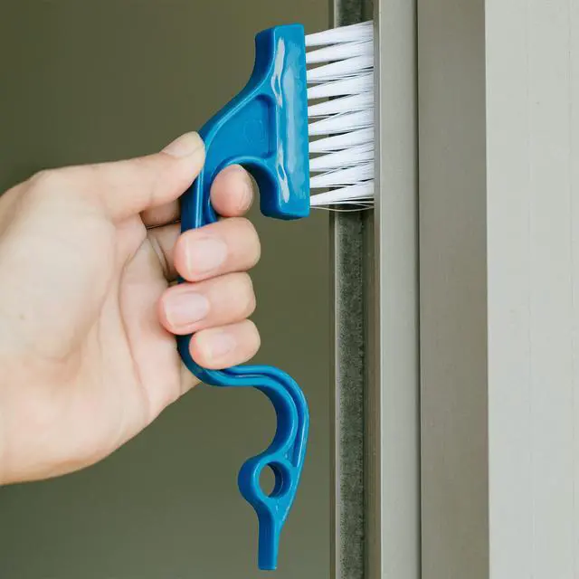Alt view image 7 of 7 - Window Track Cleaning Brush, 2 Pack, Blue Ergonomic Handle