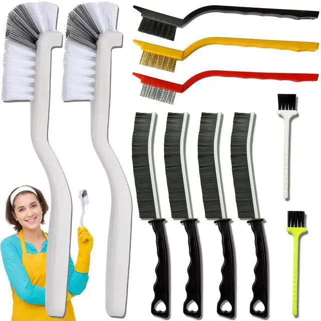 Main image of 11Pcs Crevice Cleaning Brush,Gap Cleaning Brush with Long Handle,Small Gap Cleaning Brush for Bathroom Kitchen Toilet Water Cup Bottle and Window Groove
