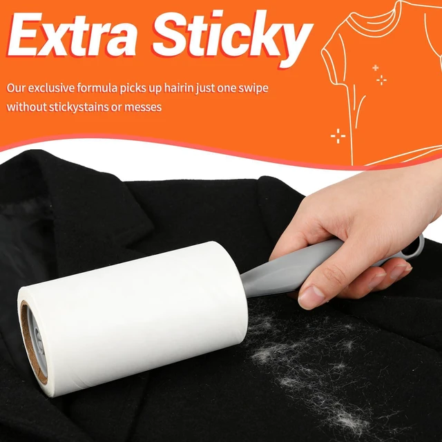 Alt view image 2 of 6 - Lint Roller,Extra Sticky Pet Hair Remover for Clothes,220 Sheets | Efficiently removes dog and cat fur, lint and fluff, ideal cleaning tool for pet owners at home and travel