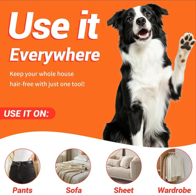 Alt view image 4 of 6 - Lint Roller,Extra Sticky Pet Hair Remover for Clothes,220 Sheets | Efficiently removes dog and cat fur, lint and fluff, ideal cleaning tool for pet owners at home and travel