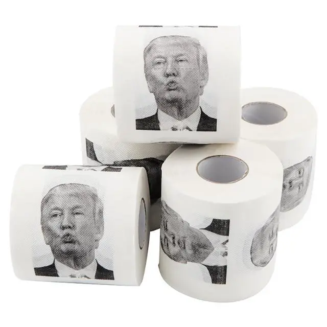 Alt view image 3 of 6 - Donald Trump Toilet Paper Roll, Funny Political Humor Joke Gift, Gimmick Gifts for Republicans and Democrats