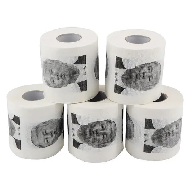 Alt view image 4 of 6 - Donald Trump Toilet Paper Roll, Funny Political Humor Joke Gift, Gimmick Gifts for Republicans and Democrats