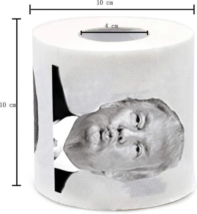 Alt view image 5 of 6 - Donald Trump Toilet Paper Roll, Funny Political Humor Joke Gift, Gimmick Gifts for Republicans and Democrats