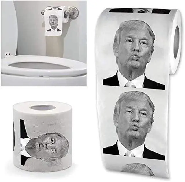Alt view image 6 of 6 - Donald Trump Toilet Paper Roll, Funny Political Humor Joke Gift, Gimmick Gifts for Republicans and Democrats