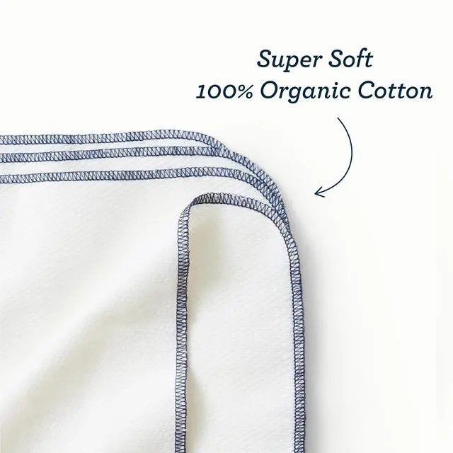 Alt view image 3 of 5 - Wipe Ups, Organic Cotton Reusable Baby Wipes, Soft and Sturdy Washable Cloth Diaper Wipes, One Size, 12-pk