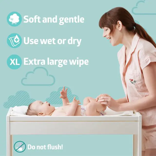 Alt view image 2 of 6 - Ultrasoft Disposable Dry Cleansing Cloths, Fragrance-Free, 10 x 13 inches, 50 per Bag, One Bag
