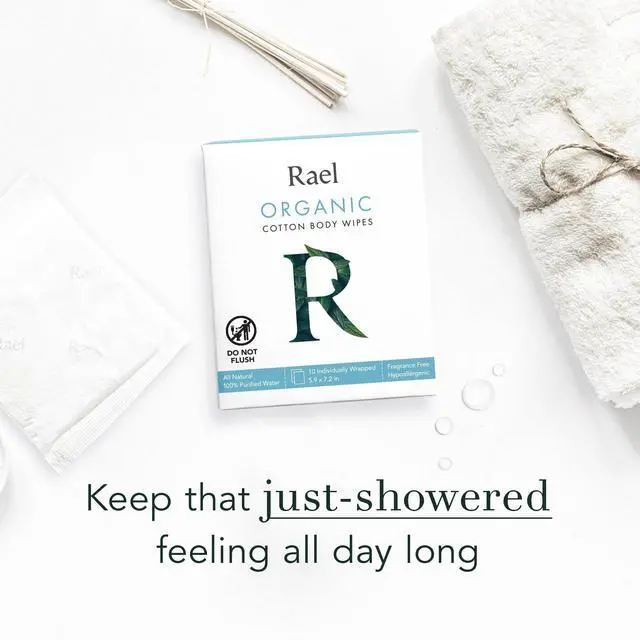 Alt view image 2 of 4 - Organic Cotton Wipes, Body Cloth, On-the-Go, All Skin Types (20 Ct)