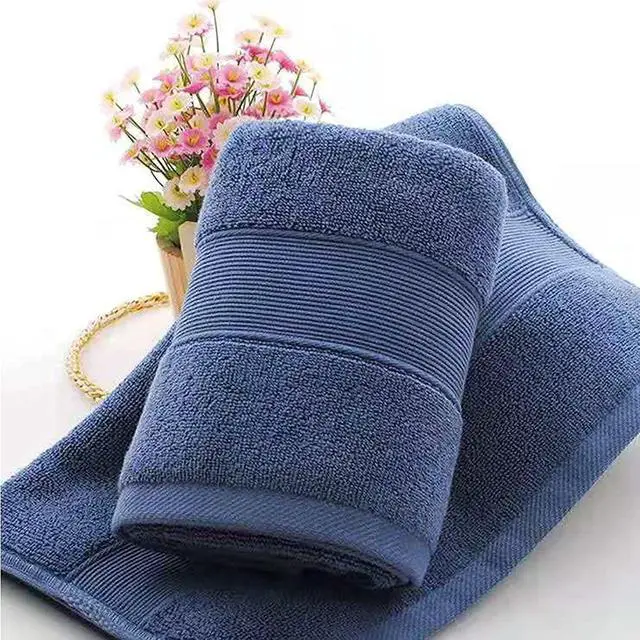 Alt view image 3 of 7 - Bathroom Hand Towels (14x30 inch), Home Soft Cotton Super Soft Highly Absorbent Hand Towels for Bath, Hand, Face, Gym and Spa (Navy Blue,2 Pack)