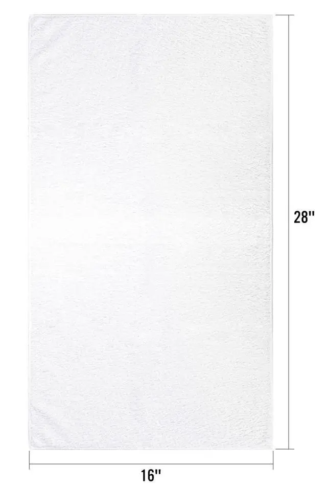 Alt view image 6 of 7 - 6-Pack White Hand Towels - Quick Drying & Absorbent Microfiber Gym Towels 16x28 inches - Lightweight & Thin White Yoga Towel - Multi-Purpose Camping Towel for SPA, Hotel & Bathroom