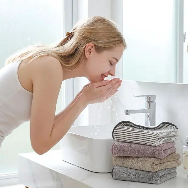 Alt view image 6 of 6 - 3 Pack Microfiber Hand Towels for Bathroom, Ultra Soft & Super Absorbent