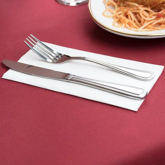 Alt view image 7 of 7 - 50-Pack Disposable Bathroom Napkins | 12" x 17" Single-Use Classic Lite Linen-Feel Guest Towels, Made in USA | Cloth-Like Hand Towels, White