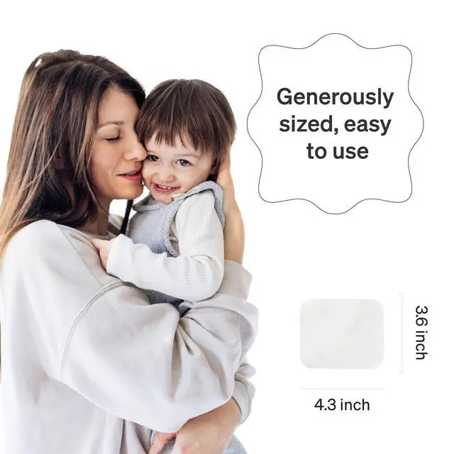 Alt view image 7 of 7 - Baby Cotton Pads, 60 Count, Ultra Soft 100% Organic Extra Large Cotton Pads for Baby, Great for Baby Sensitive Skin, Lint-Free Premium Disposable Large Cotton Pads, 100% Cotton Squares