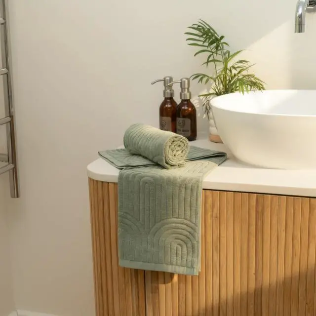 Alt view image 2 of 7 - Decorative Hand Towels for Your Bathroom Or Kitchen Luxurious Set of 2 Soft Boho Cotton Towels are Absorbent, Lightweight & Dry Quickly - Perfect to Elevate Any Bath Decoration at Home