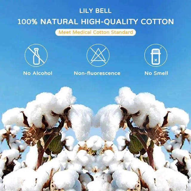 Alt view image 2 of 7 - Bell Cotton Facial Pads Cotton Pads (222 Count) Makeup Remover Pads 100% Pure Cotton Rounds, Hypoallergenic, Lint Free Cotton Pads Triple Layers Pads for Makeup Removal, Nail Polish