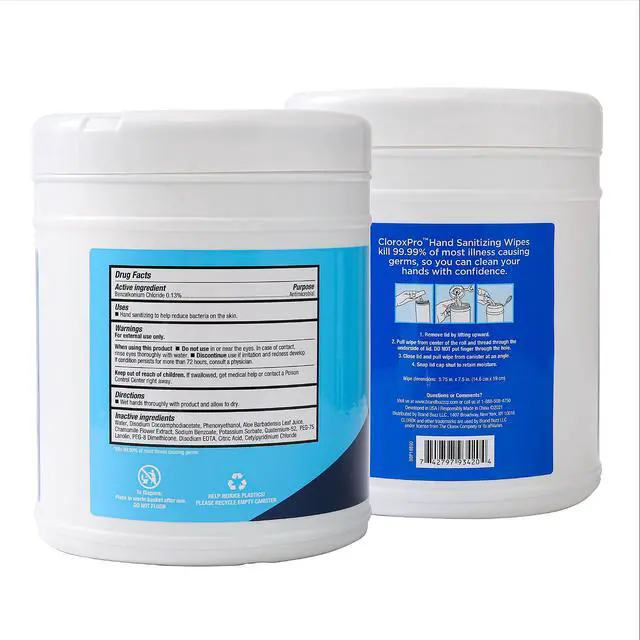 Alt view image 4 of 5 - Pro Alcohol Free Hand Sanitizer Wipes with BZK, Gentle Bleach-Free Sanitizing Wipes for Hands - 0.13% BZK Formula, FDA Registered, Resealable Bulk Canister, 270 Count