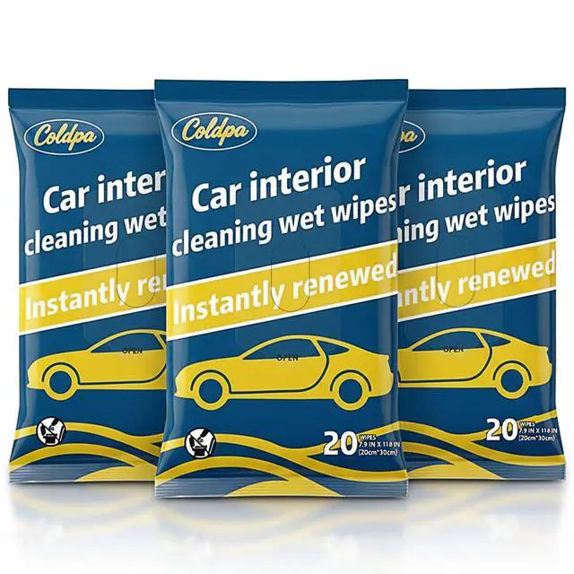 Main image of Car Cleaning Wipes, Multipurpose Vehicle Interior Surface Wipes, Soft Disposable Cleaning Cloth for Car Dashboard Seat Door Panel Glass Dust & Stain Removal