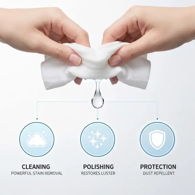 Alt view image 3 of 7 - Car Cleaning Wipes, Multipurpose Vehicle Interior Surface Wipes, Soft Disposable Cleaning Cloth for Car Dashboard Seat Door Panel Glass Dust & Stain Removal