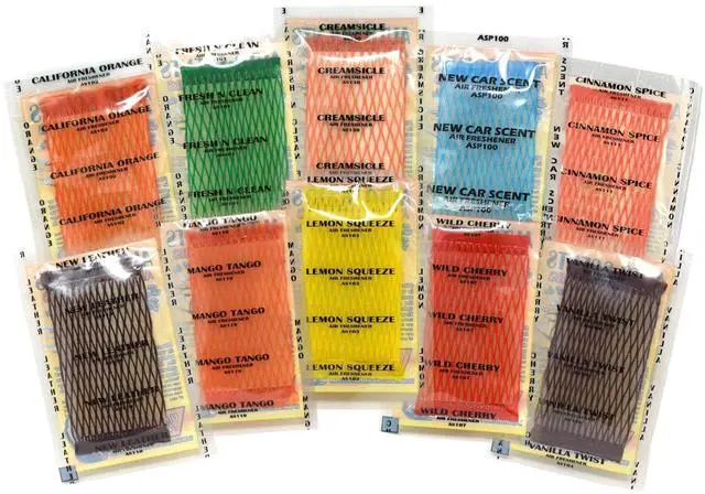 Main image of Auto Scents - Professional Car Air Freshener Pads Sampler (Sample Pack of 10 Scents) Multi-Color
